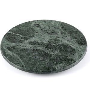 Creative Home Natural Marble Round Trivet Cheese Board Dessert Serving Plate 8"